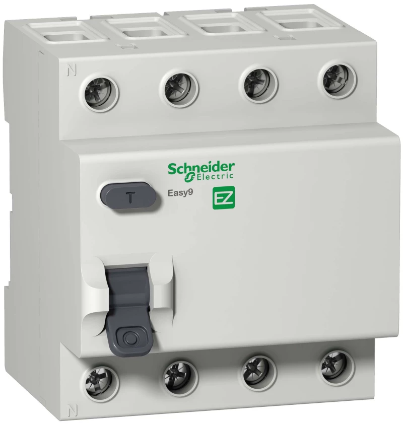 Устройство защитного отключения (УЗО/ВДТ) Schneider Easy9 - 4P - 40A - AC - 100mA Устройство защитного отключения (УЗО/ВДТ) Schneider Easy9 - 4P - 40A - AC - 100mA