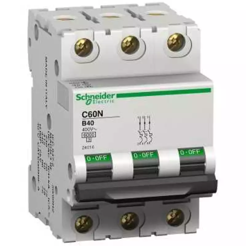 Автоматический выключатель Schneider Electric C60N 3П 3A B Автоматический выключатель Schneider Electric C60N 3П 3A B
