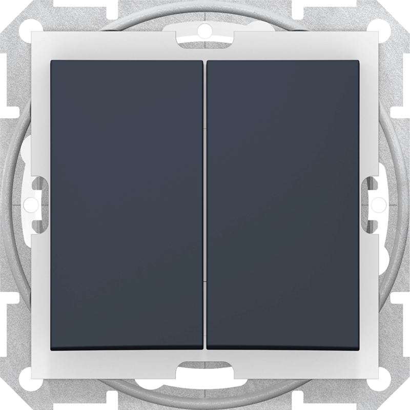 Влагозащищенный двухклавишный выключатель Schneider Sedna IP44 (Графит) Влагозащищенный двухклавишный выключатель Schneider Sedna IP44 (Графит)