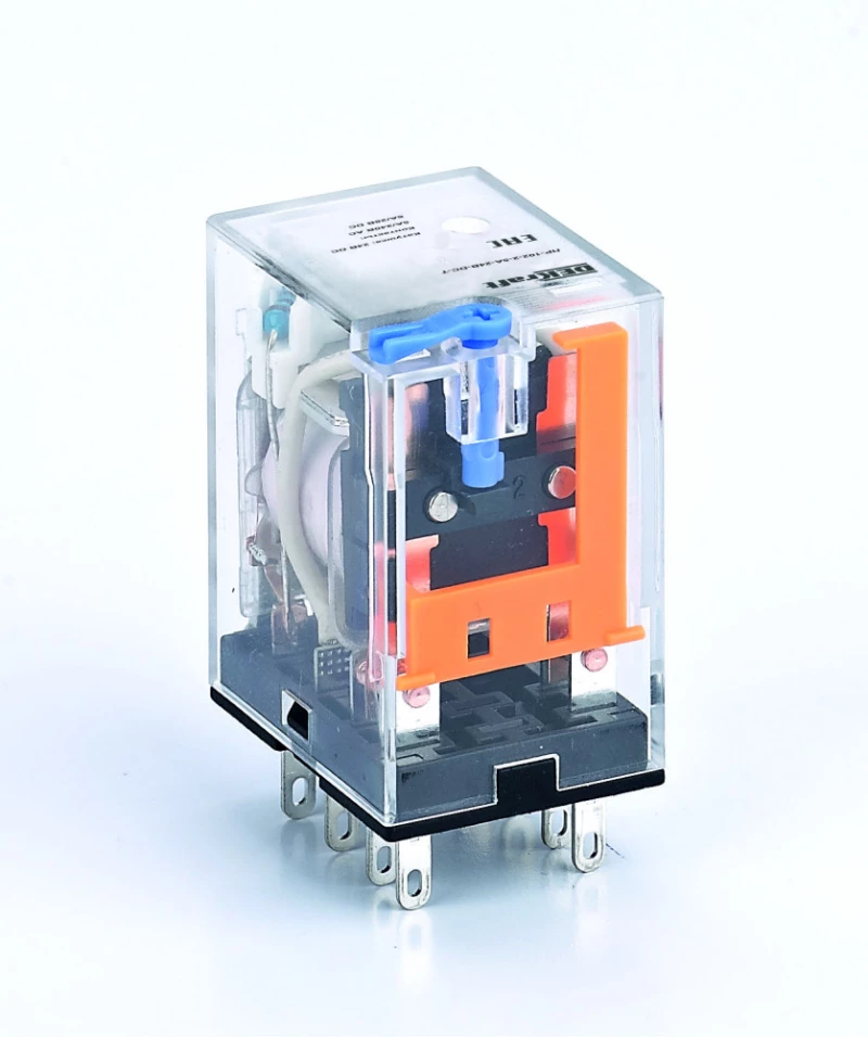 Пром. реле 2 к. с LED и TEST 5А 24В DC Пром. реле 2 к. с LED и TEST 5А 24В DC