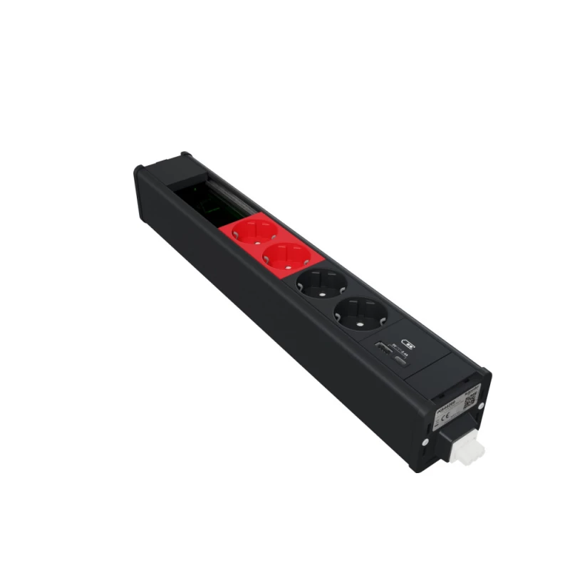 US+ Блок 2хРозетка БЕЛАЯ+2хРозетка КРАСНАЯ+2USB A/C +место (45х90) под VDI АНТР. US+ Блок 2хРозетка БЕЛАЯ+2хРозетка КРАСНАЯ+2USB A/C +место (45х90) под VDI АНТР.