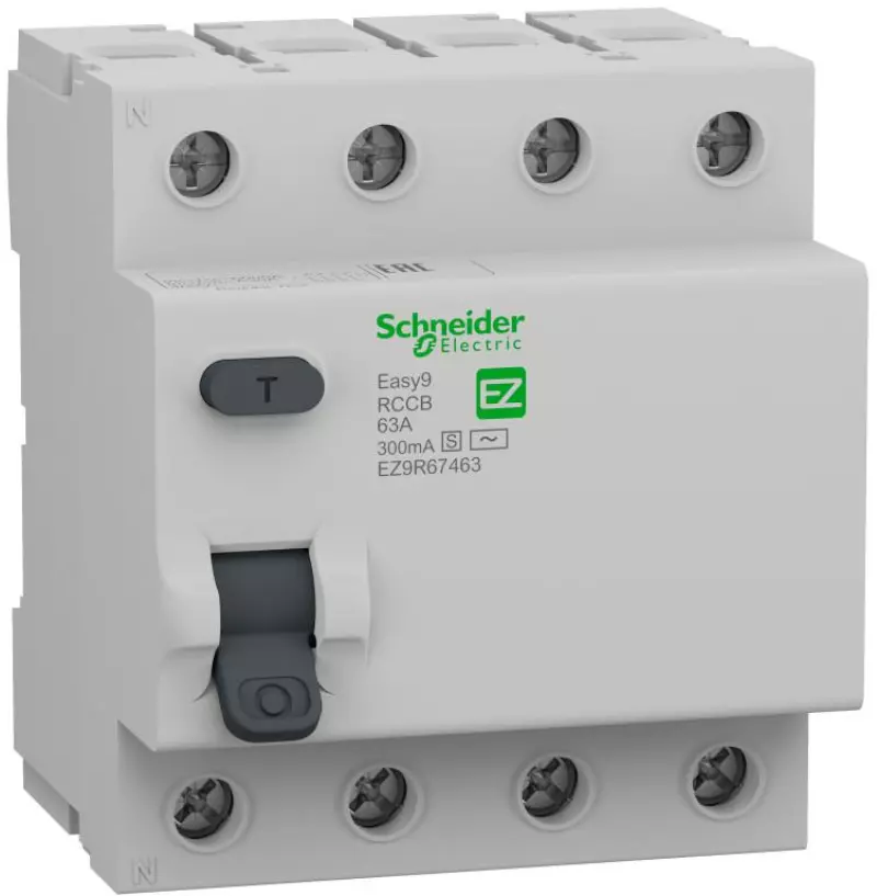 Устройство защитного отключения селективное (УЗО/ВДТ) Schneider Easy 9 - 4P - 63A - AC-S - 300mA Устройство защитного отключения селективное (УЗО/ВДТ) Schneider Easy 9 - 4P - 63A - AC-S - 300mA