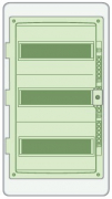 Пылевлагозащищенный корпус щита Kaedra на 3х12 модулей