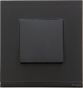 Рамки Unica Pure (черное стекло / антрацит)