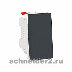 Одноклавишный выключатель Schneider Unica Modular (антрацит)