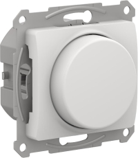 Универсальный светорегулятор (диммер) (Белый) поворотно-нажимной, 10-400Вт, LED 3-150Вт