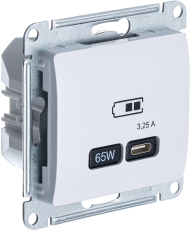 Зарядное устройство USB Schneider, USB-C, 65Вт (Белый)