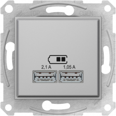 USB-розетка Sedna (алюминий)