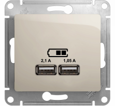   USB Schneider, USB-A x 2, 2.1A ()