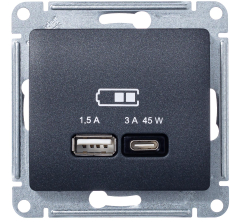   USB Schneider, USB-A + USB-C, 45 ()