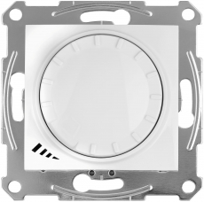 Поворотно-нажимной LED светорегулятор (диммер) Sedna универсальный 4-400 Вт/ВА проходной (белый)