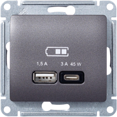   USB Schneider, USB-A + USB-C, 45 ()