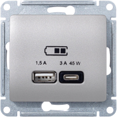   USB Schneider, USB-A + USB-C, 45 ()