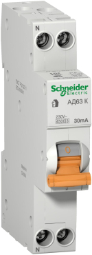 Дифференциальный автомат AD63 K C 10A 1PN 30MA 4500A AC RCCB WITH Дифференциальный автомат AD63 K C 10A 1PN 30MA 4500A AC RCCB WITH