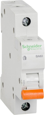Автоматический выключатель Schneider Electric «Домовой» ВА63 1П 63A C Автоматический выключатель Schneider Electric «Домовой» ВА63 1П 63A C