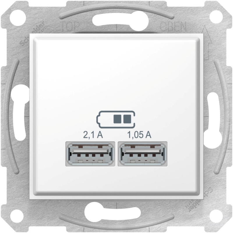 USB-розетка Sedna (белый) USB-розетка Sedna (белый)