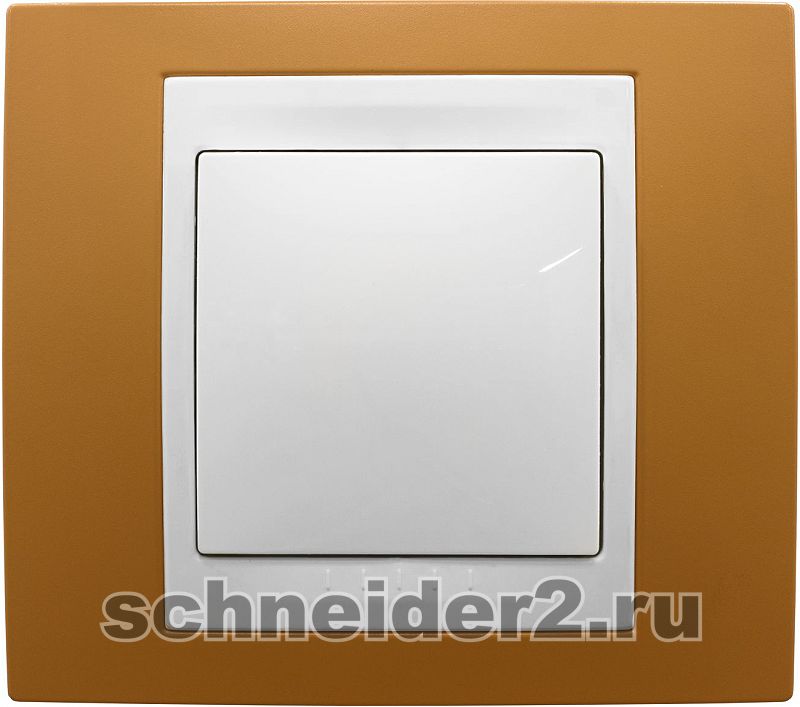 Рамки Schneider Unica SE Unica Chameleon Оранжевый/Белый