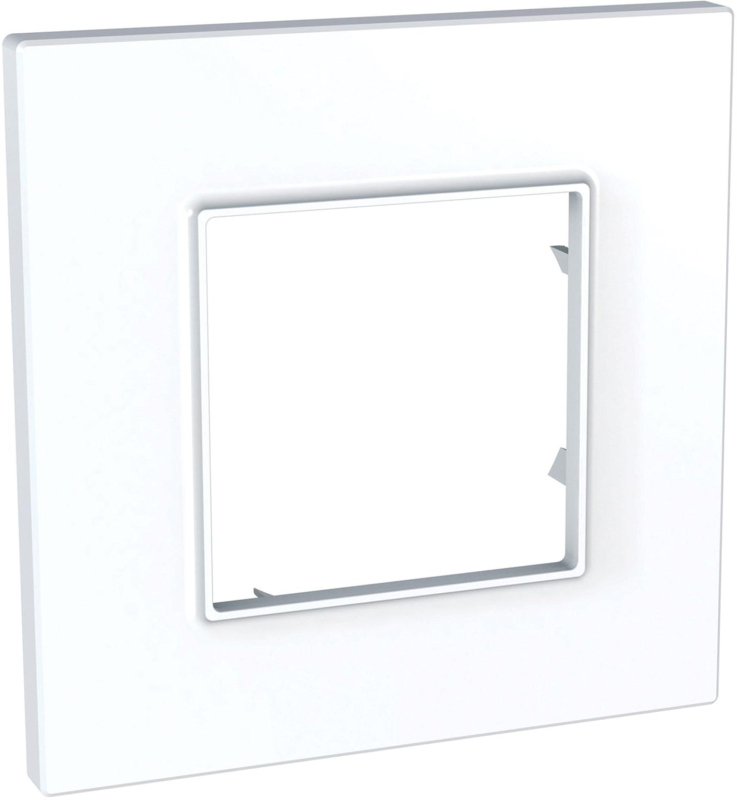 Рамка Unica Quadro одноместная (белый) Рамка Unica Quadro одноместная (белый)