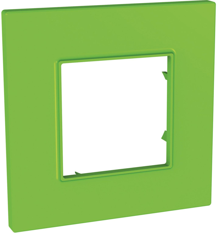 Рамка Unica Quadro одноместная (киви) Рамка Unica Quadro одноместная (киви)