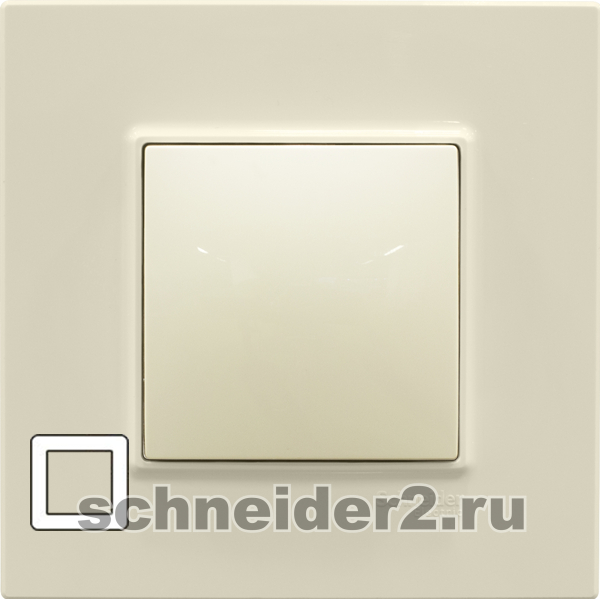 Рамка Unica Quadro одноместная (карамель) Рамка Unica Quadro одноместная (карамель)