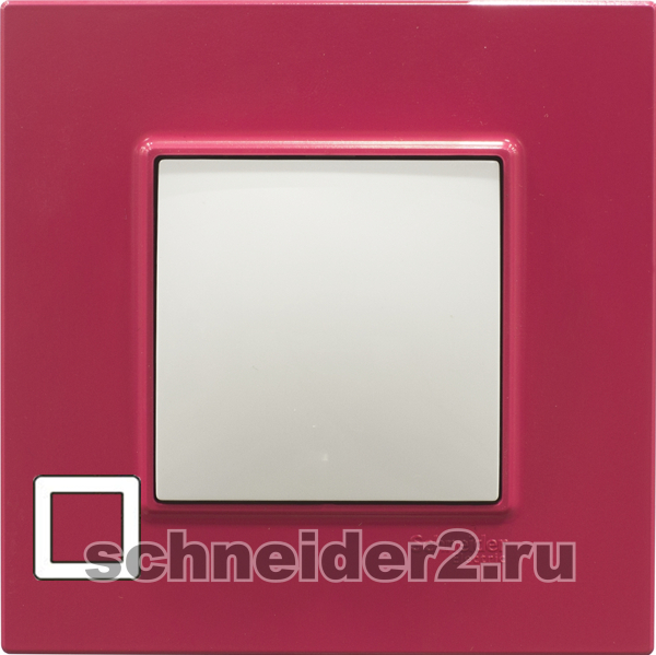 Рамка Unica Quadro одноместная (малина) Рамка Unica Quadro одноместная (малина)