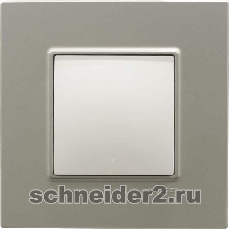 Рамки Schneider Unica SE Unica Quadro серебро