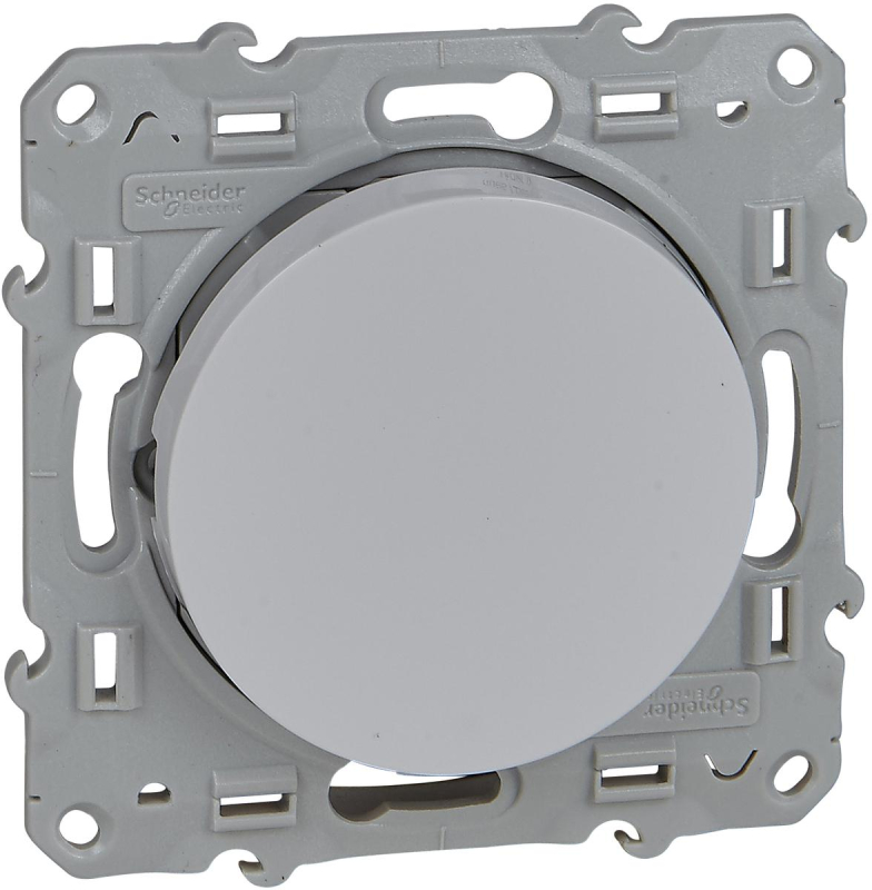 Одноклавишный переключатель Schneider Odace (белый) Одноклавишный переключатель Schneider Odace (белый)