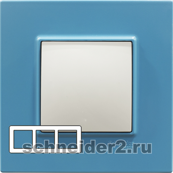 Рамка Unica Quadro трехместная (голубика) Рамка Unica Quadro трехместная (голубика)