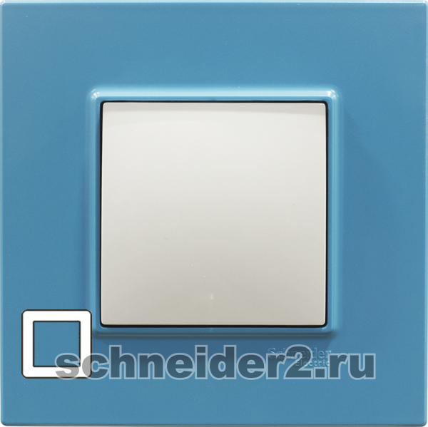 Рамка Unica Quadro одноместная (голубика) Рамка Unica Quadro одноместная (голубика)