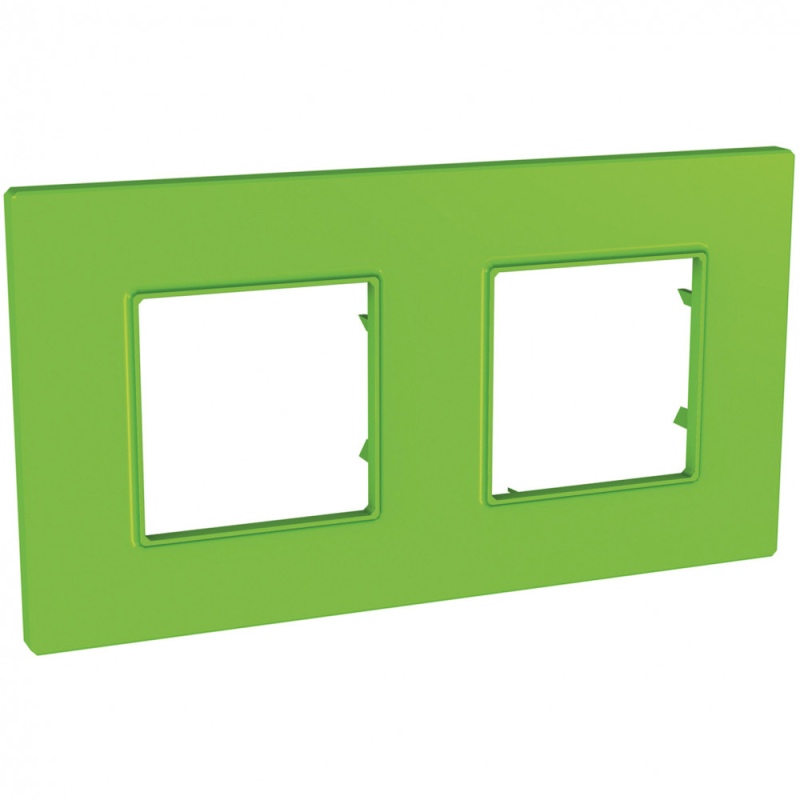 Рамка Unica Quadro двухместная (киви) Рамка Unica Quadro двухместная (киви)