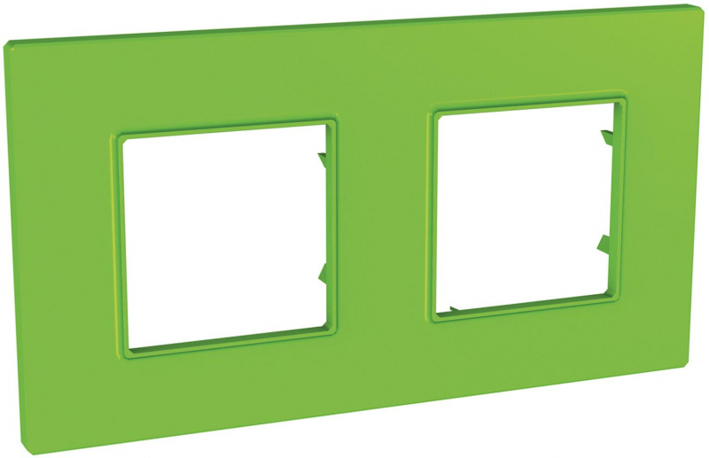 Рамка Unica Quadro двухместная (киви) Рамка Unica Quadro двухместная (киви)