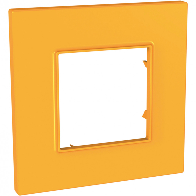 Рамка Unica Quadro одноместная (оранж) Рамка Unica Quadro одноместная (оранж)