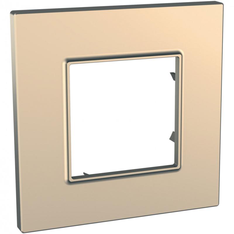 Рамка Unica Quadro одноместная (медь) Рамка Unica Quadro одноместная (медь)