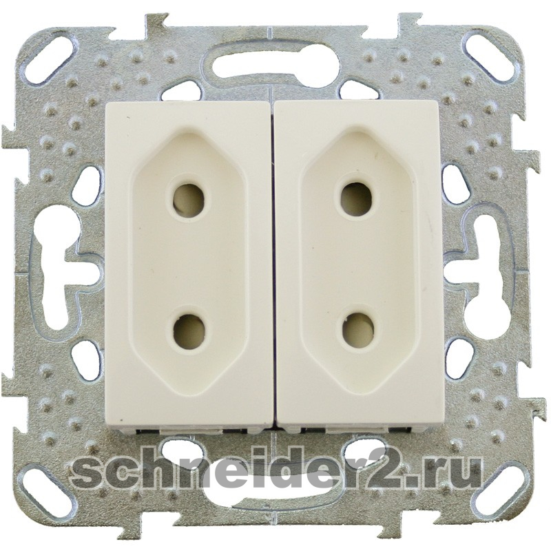 Розетка электрическая Schneider Unica (бежевый) Розетка электрическая Schneider Unica (бежевый)