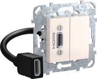 Розетка hdmi Unica (бежевый) Розетка hdmi Unica (бежевый)