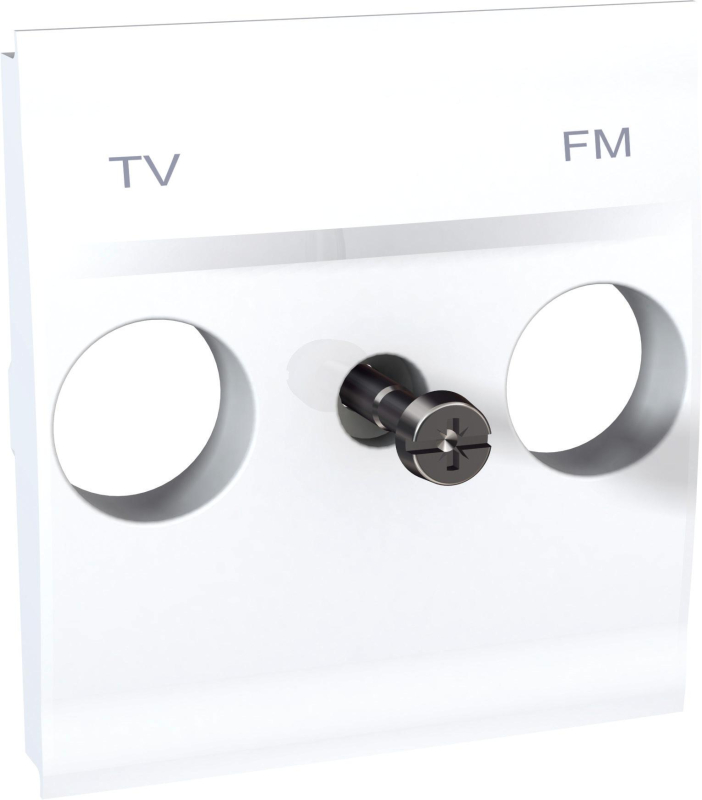 Центр. плата tv/fm розетки (белый) Центр. плата tv/fm розетки (белый)