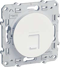 Розетка информационная Schneider Odace (белый) Розетка информационная Schneider Odace (белый)