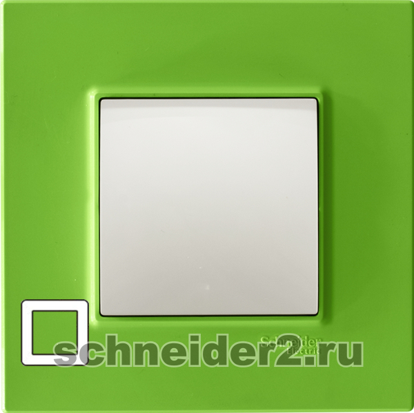 Рамка Unica Quadro одноместная (киви) Рамка Unica Quadro одноместная (киви)