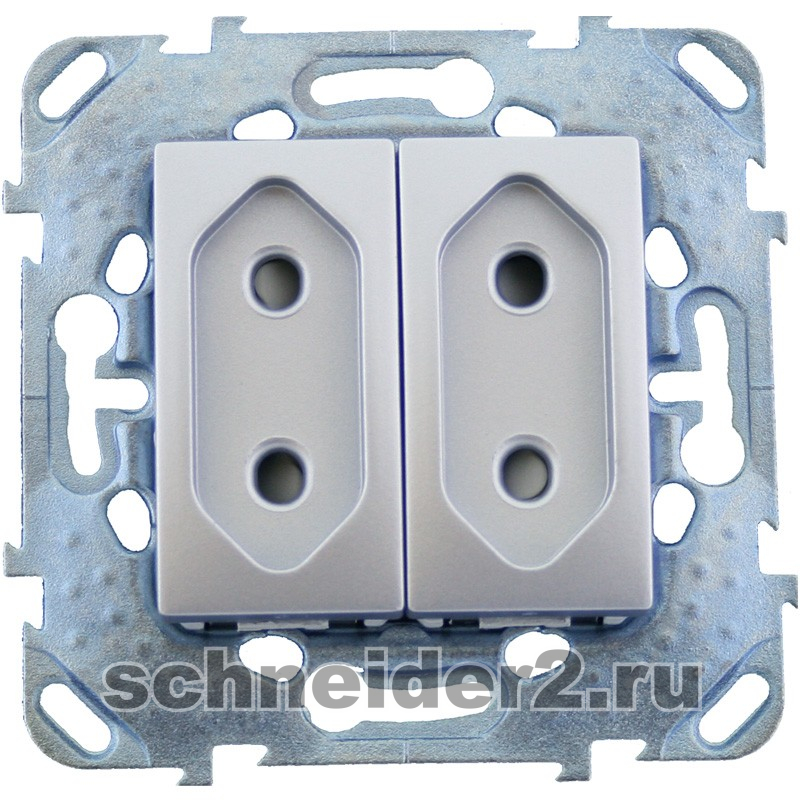 Розетка электрическая Schneider Unica (алюминий) Розетка электрическая Schneider Unica (алюминий)