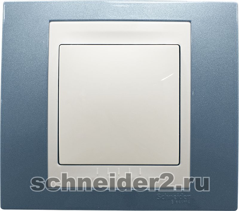 Рамки Schneider Unica SE Unica Chameleon Голубой лед/Белый