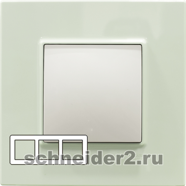 Рамка Unica Quadro трехместная пластиковая (матовое стекло) Рамка Unica Quadro трехместная пластиковая (матовое стекло)
