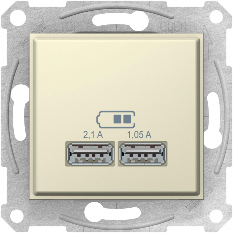 USB-розетка Sedna (бежевый) USB-розетка Sedna (бежевый)