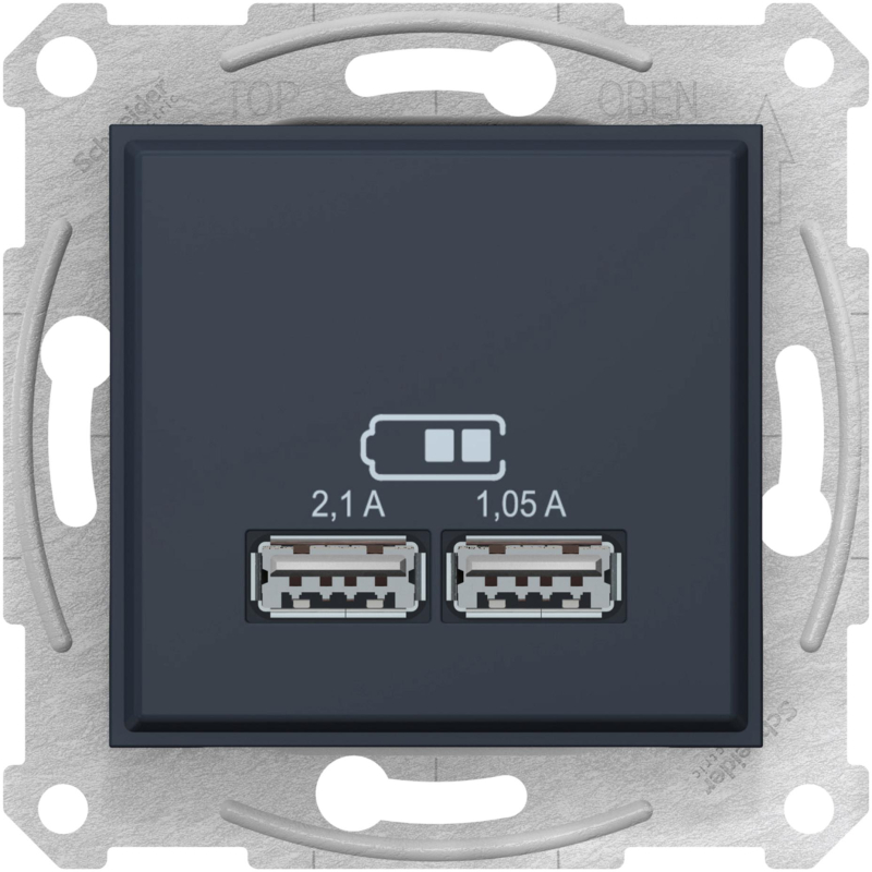 USB-розетка Sedna (графит) USB-розетка Sedna (графит)