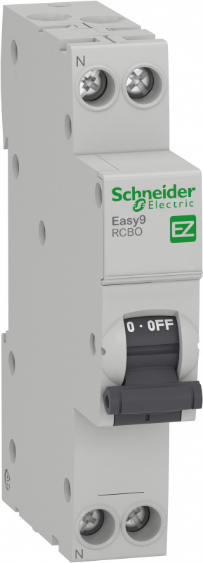   () Schneider Easy9 - 1P+N 16A (A) 30 mA  C 4.5 kA 1M