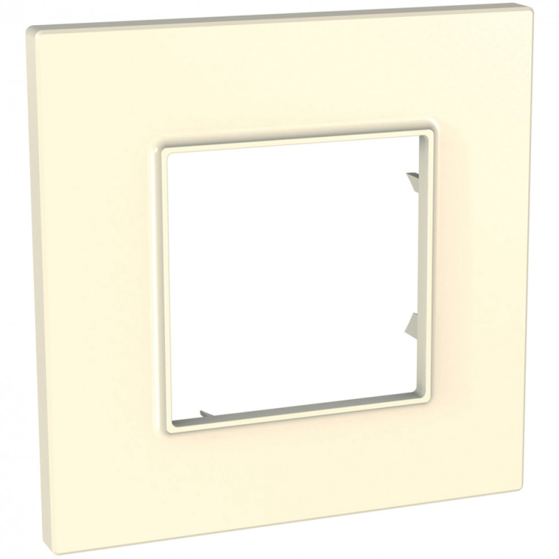 Рамка Unica Quadro одноместная (бежевый) Рамка Unica Quadro одноместная (бежевый)