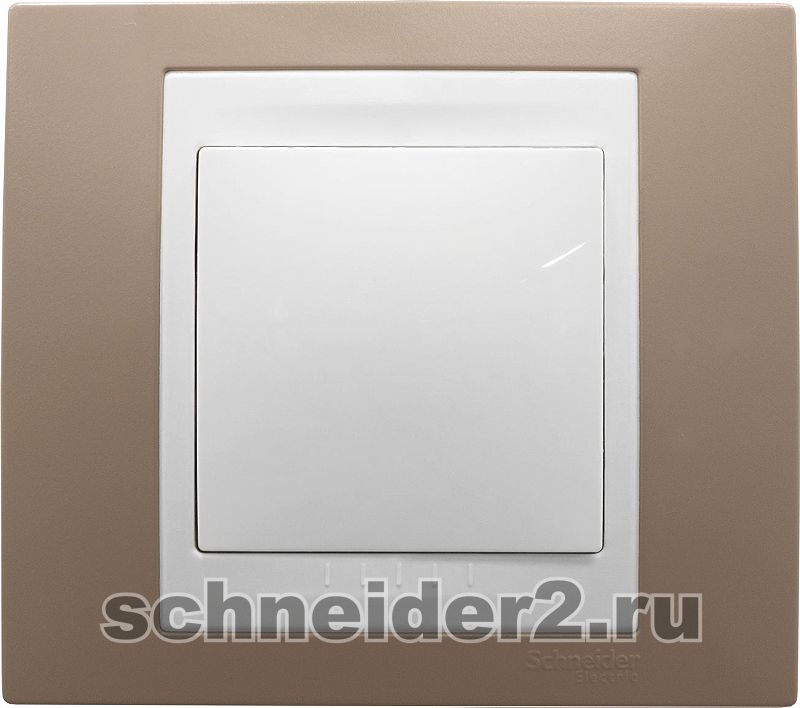 Рамки Schneider Unica SE Unica Chameleon Коричневый/Белый