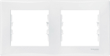 Рамка Schneider Sedna двухпостовая, горизонтальная — цвет белый